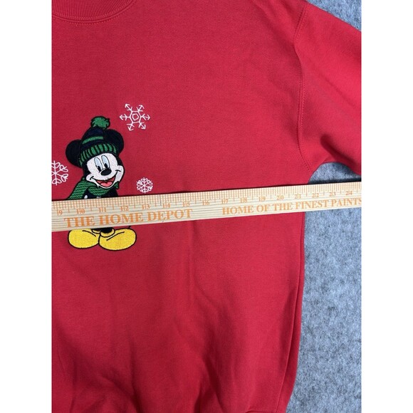 Vintage Disney Mickey Mouse Sweatshirt Women’s PM Red Scarf Embroidered - Picture 7 of 11